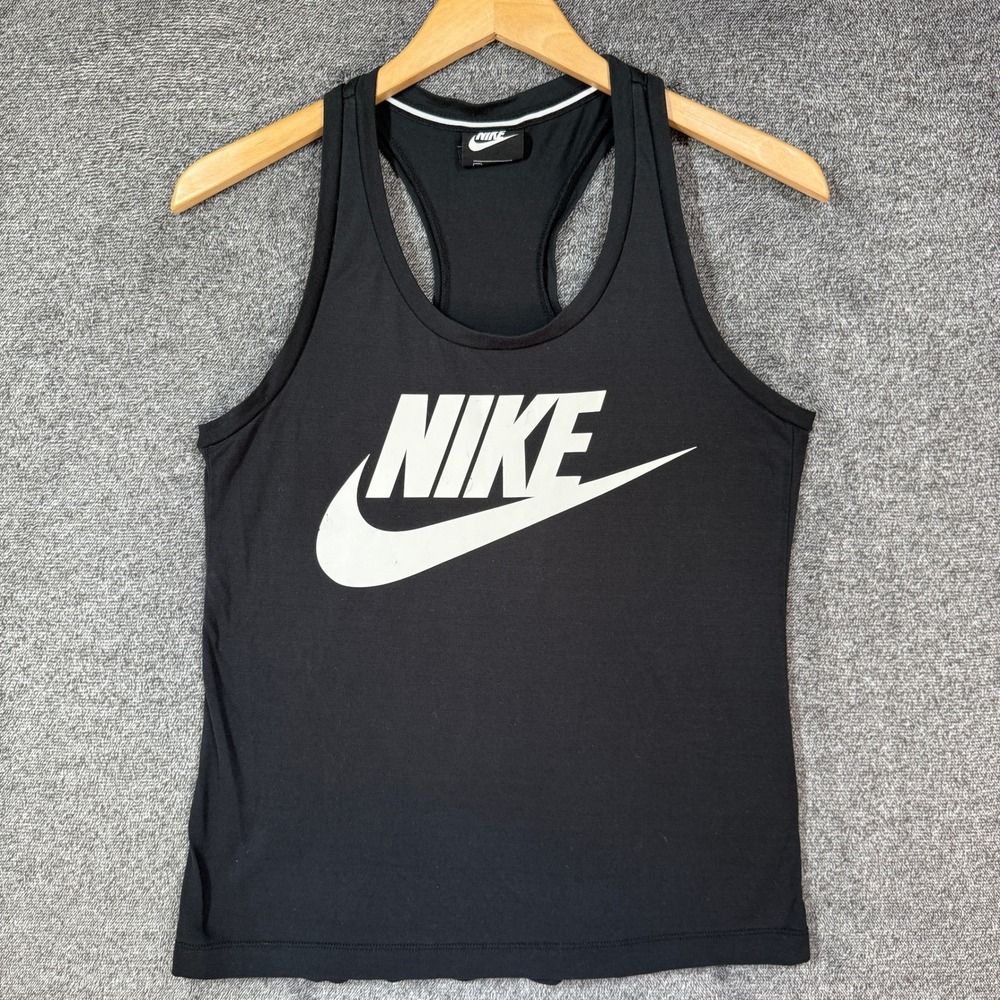 Nike Tank Top Sportswear Futura Logo Racerback Black Small